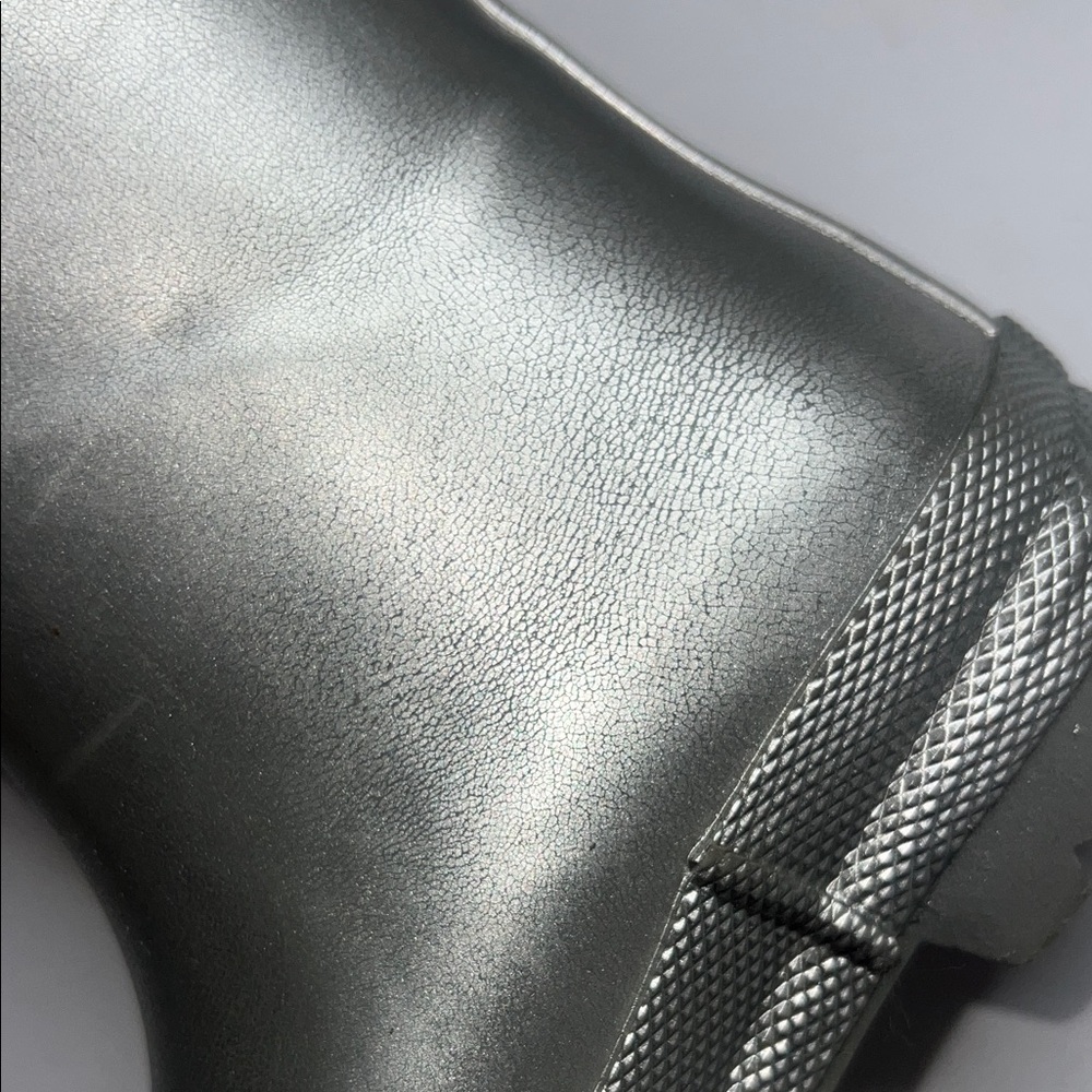 Hatley Metallic Gray Kids Rain Boots - Picture 7 of 9